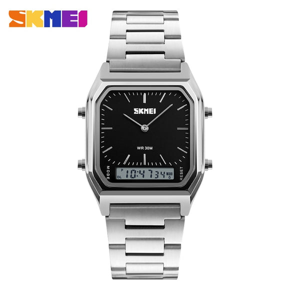 SKMEI Black-Stainless Men