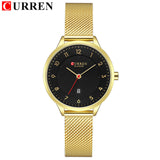 CURREN 9035 Gold Wrist Women