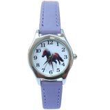 Kids Watch Horse Leather
