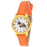 Kids Watch Horse Leather